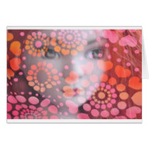 Overlay Doll with flowers cards