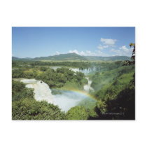 Overlooking scenic Iguazu Falls in South America Postcards