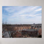 Overlooking the College Town Poster