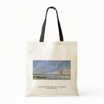 Overlooking The Lagoon With The Tower Of Malghera Canvas Bags