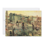 Overlooking the rooftops of Paris by van Gogh Personalized Invitation