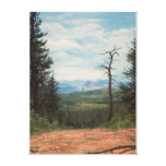 Overlooking Zion - no wrapping Stretched Canvas Print
