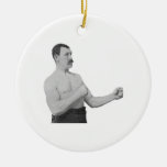 Overly Manly Man Meme Christmas Ornament