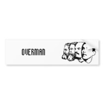 OVERMAN bumper sticker bumper stickers by NobamaShop OVERMAN bumper sticker bumper stickers