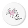 OverNeath_ANM0003_T-ShirtZOOM_Pig_WhatsTheExcuse_b Refrigerator Magnet