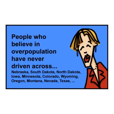overpopulation myth print by DakotaJoan