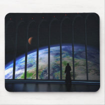 science, fiction, overseer, windows, space, emperor, desktop wallpaper, Mouse pad with custom graphic design