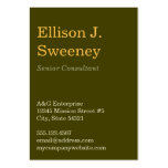 Oversize moss gray professional bold type design business card template