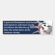 Overthrow of American Liberties (Adams) Bumper Stickers