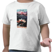 Overview of the Banff Springs Hotel Poster Tees