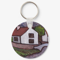 OVINGTON VILLAGE NORTHUMBERLAND IN CIRCA 1910 keychains