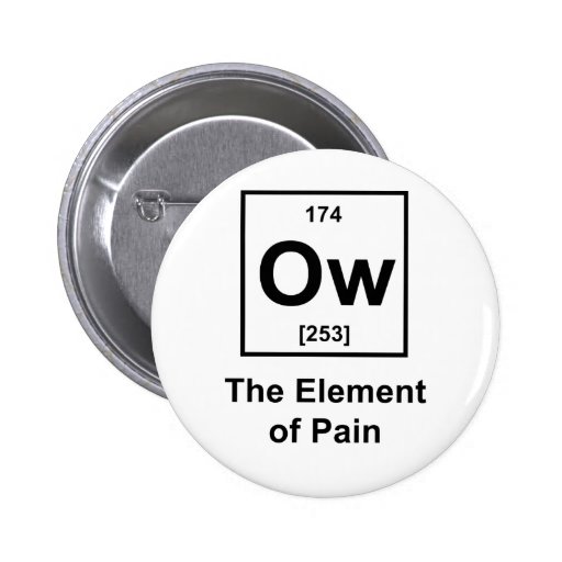 Ow, The Element of Pain Pins