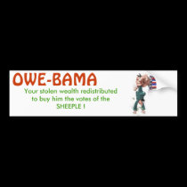 OWE-BAMA will tax you into poverty for his PORK bumper stickers by murphycd2 OWE-BAMA will tax you into poverty for his PORK bumper stickers