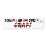 Owed Nothing bumper stickers