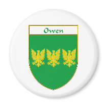 Owen Coat of Arms/Family Crest magnets