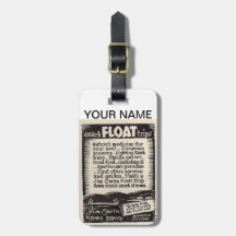 Owen Float Trip Luggage Tag