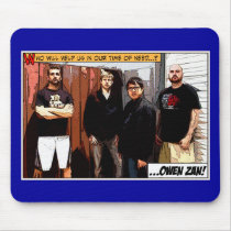 Owen Zan Comic Mousepad by owenzan Owen Zan Comic Mousepad