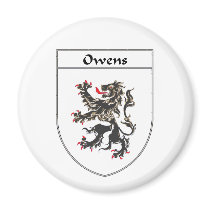 Owens Coat of Arms/Family Crest magnets