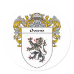 Owens Coat of Arms (Mantled) stickers