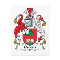 Owens Family Crest postcards