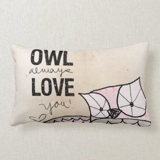 Owl always love you by VOL25 Pillow