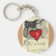 Owl always Love you... Whimsical keychain!