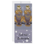 Owl and Baby ~ Cutout Bookmarks rack cards