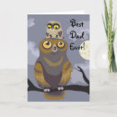 Owl and Baby Father's Day Card - Show your Dad he is the best dad ever! with this great owl greeting card!