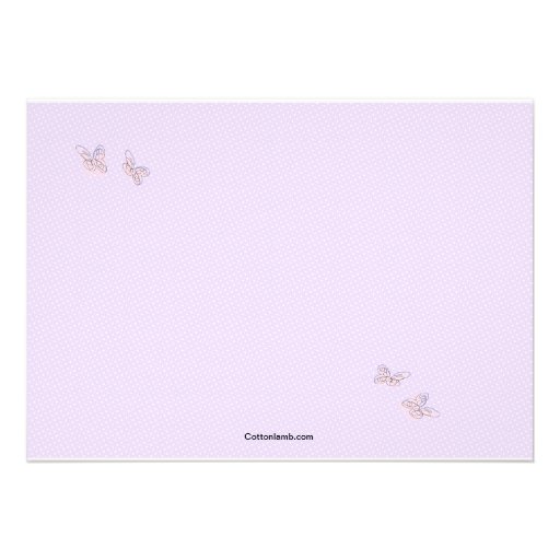 Owl and Butterflies Baby Shower Invitation