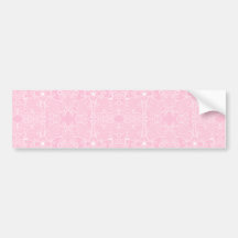 Owl and Firefly Lace Bumper Sticker