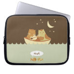 Owl and Pussycat Personalized laptop sleeves