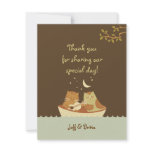 Owl and Pussycat Wedding Thank You Invites