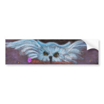 owl and wand bumper stickers by Faeryhuggles owl and wand bumper stickers