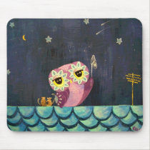 Owl Art - Catch A Falling Star mousepads