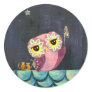 Owl Art - Catch A Falling Star Sticker