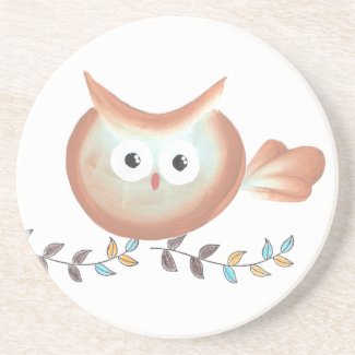 Owl Art Merchandise coaster