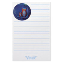 Owl Art Stationey - The Forest At Night stationery