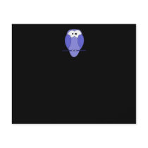 Owl at Night. Blue, black. Flyer