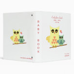 Owl Baby Binder for Girls or Boys