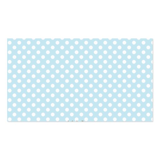 Owl Baby Placecard | Blue Business Card Template (back side)