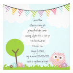 Owl Baby Shower Invitation