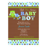 girl, boy, baby, shower, owl, cute, modern,