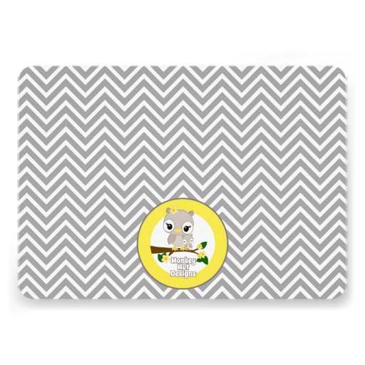Owl Baby Shower invitation Chevron Gray Yellow 160