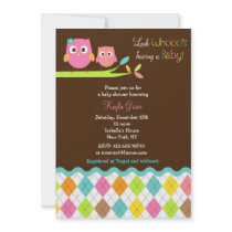 Owl Baby Shower Invitations