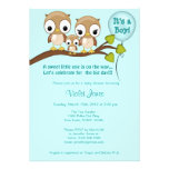 Owl Baby Shower Invitations Boy Mommy Daddy
