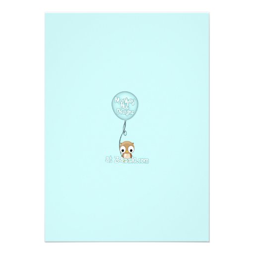 Owl Baby Shower Invitations Boy Mommy Daddy