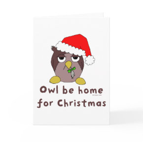 Owl Be Home card