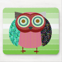 owl bird gufo mousepads