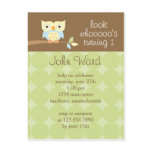 Owl Birthday Party Invitation Post Card