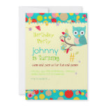 Owl, birthday party invitations/diy background